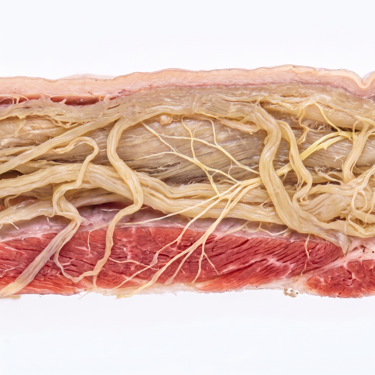 Illustration of rehydrated fascia
